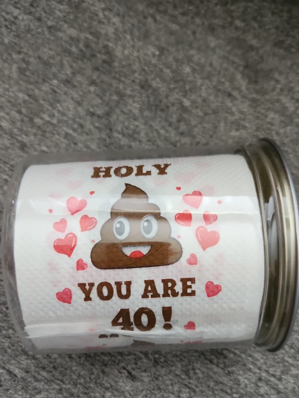 Holiday Humor 'Holy You Are 40!' Toilet Paper - Brown